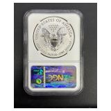 2011 P Eagle Reverse Proof Silver Dollar, NGC PF67, 25th Anniversary Set