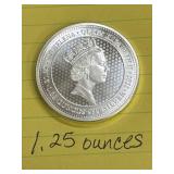 2022 St. Helena Queen Elizabeth II 1.25 Ounce Silver Coin