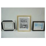 (3ct) NEW Picture Frames with matting