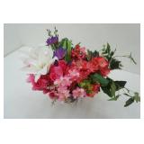 Artificial Flowers & Planter (NEW)