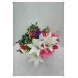 Artificial Flowers & Planter (NEW)