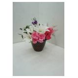 Artificial Flowers & Planter (NEW)