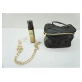 Makeup Bag, Gold Belt, and B tan (NEW)