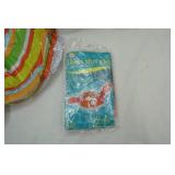 2 Beach Towels 3 Blow-Up Rings For Swimming