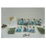 Fairy Garden Figurines (NEW), Reindeer Moss, Small Canvas