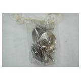 Handmade Elephant Wind Chime, Metal Seashells, Napkin Rings