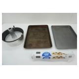 Cookie Sheets, Bundt Pan and Parchment Paper