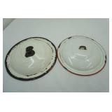 Vintage/Antique Enamelware Kettle Lids