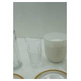 NEW Soy Candle, Vintage Salt & Pepper Shakers and Other Glassware