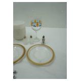 NEW Soy Candle, Vintage Salt & Pepper Shakers and Other Glassware