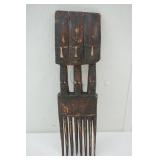 Ashanti Comb-duafe, authentic, traditional African Comb. Hand Carved