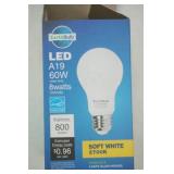 (12ct) Earth Bulbs. 8W. 800 Lumens. Soft White