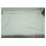 Ivory Fleece Blanket 58" wide by about 8