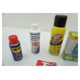 WD-40, Goof-Off, Adhesive, Washer Tablets, Mold 7 Mildew Stain Cleaner, Perfume, nails