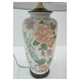Vintage Chinese Porcelain Table Lamp 29" tall