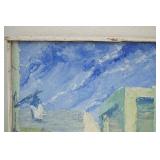 Oil on Canvas Framed Painting 16" wide by 22" tall