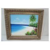 Oil on Canvas Framed Painting 26" wide by 23" tall