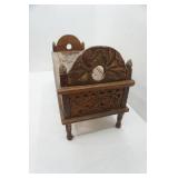 Vintage/Antique Hand-Carved Wooden Bench