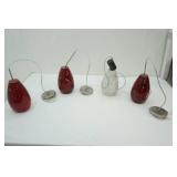 Glass Hanging Accent Lights 10" tall (4ct)