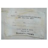 Rug 58"x35.5". Chain-Stitch Embroidery 100% Wool