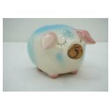Hull Pottery Co Corky Pig Bank 1957