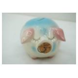 Hull Pottery Co Corky Pig Bank 1957