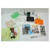 Large Crystal Salt and Pepper Shakers and more