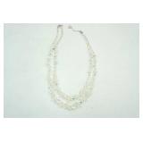 Aurora Borealis Crystal Glass Necklace