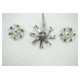 Grandmas Diamond Pendant and Broaches