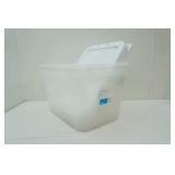 4ct Clear Storage Containers with 2 lids (approx. 22"x16"x12")