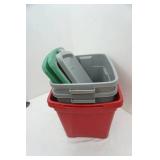 Sterilite & Rubbermaid Totes (4ct with 3 lids)