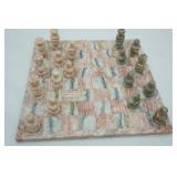 Marble Chess board and pieces