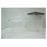 4ct Plastic Storage Totes with 3 lids