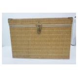 Vintage Cedar Lined Wicker Chest