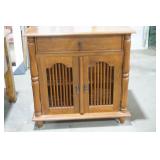 2 Door Mahogany Cabinet in Balinese Style