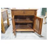 2 Door Mahogany Cabinet in Balinese Style