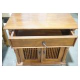 2 Door Mahogany Cabinet in Balinese Style