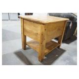 Rustic Wooden Nightstand with 2 drawers