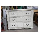 3 Drawer White Wooden Dresser