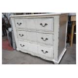 3 Drawer White Wooden Dresser