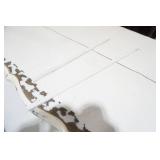 3 Drawer White Wooden Dresser