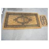 Large Coir Outdoor Rug & Smaller  Welcome Rug