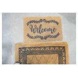 Large Coir Outdoor Rug & Smaller  Welcome Rug