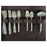 Gorham "Sea Rose" Sterling Silver Flatware Set in Naken Silverware Chest