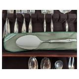 Gorham "Sea Rose" Sterling Silver Flatware Set in Naken Silverware Chest