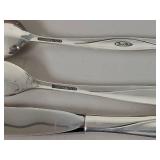 Gorham "Sea Rose" Sterling Silver Flatware Set in Naken Silverware Chest