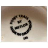 Metlox Poppy Trail Sculptured Zinnia Dinnerware Set