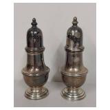 Pair of Vintage Sterling Silver Salt and Pepper Shakers