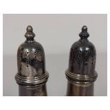 Pair of Vintage Sterling Silver Salt and Pepper Shakers