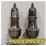 Pair of Vintage Sterling Silver Salt and Pepper Shakers